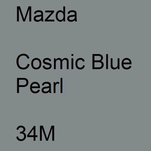 Mazda, Cosmic Blue Pearl, 34M.